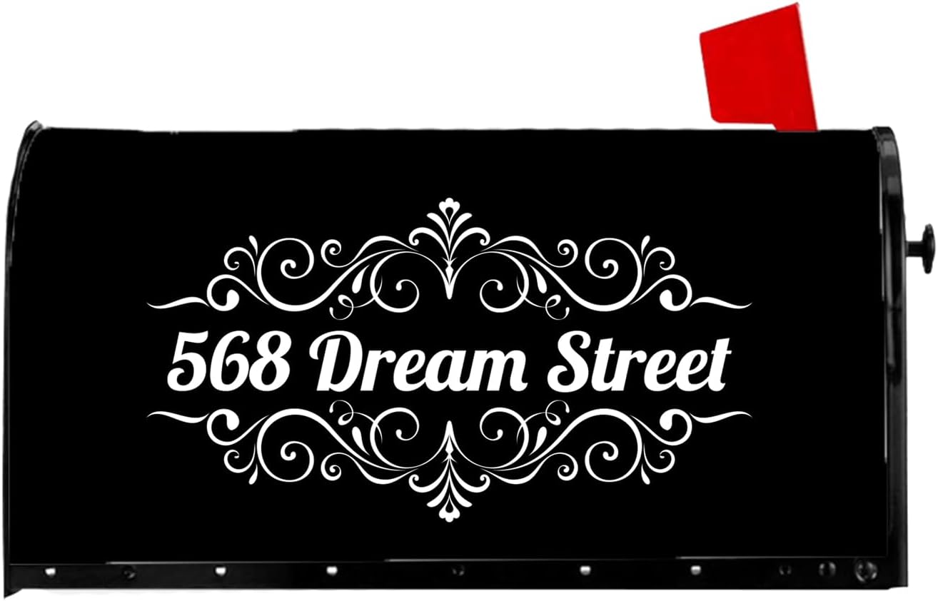 Cubiertas de buzón personalizadas, números personalizados, dirección de calle, buzón, tamaño estándar, número de casa, buzón, para decoración de