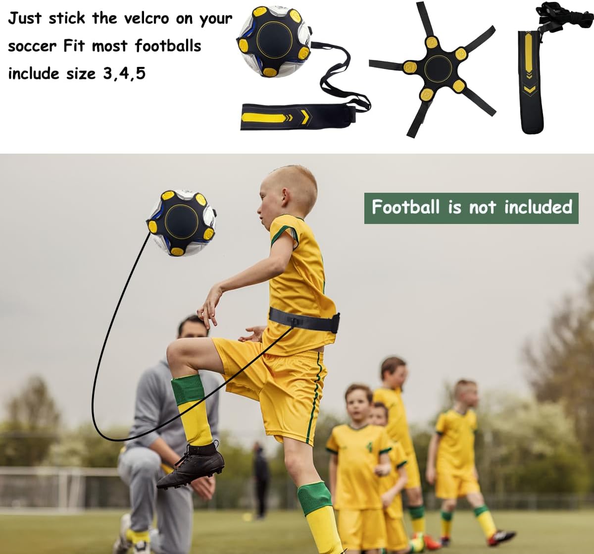 Juego de equipos de entrenamiento de agilidad de fútbol, accesorios de fútbol de 12 peldaños y 20 pies, 12 conos de disco, entrenador de fútbol