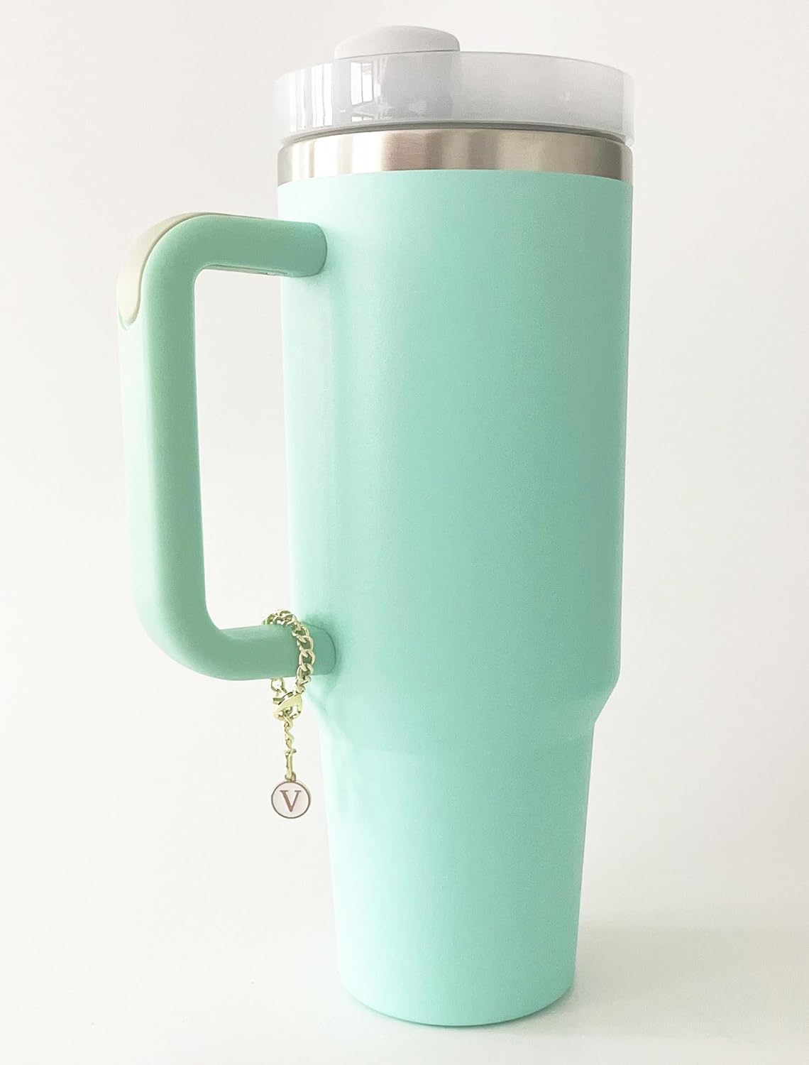 Stanley Cup – 2 piezas de accesorios de letras con nombre de identificación inicial con mango personalizado para vaso Stanley