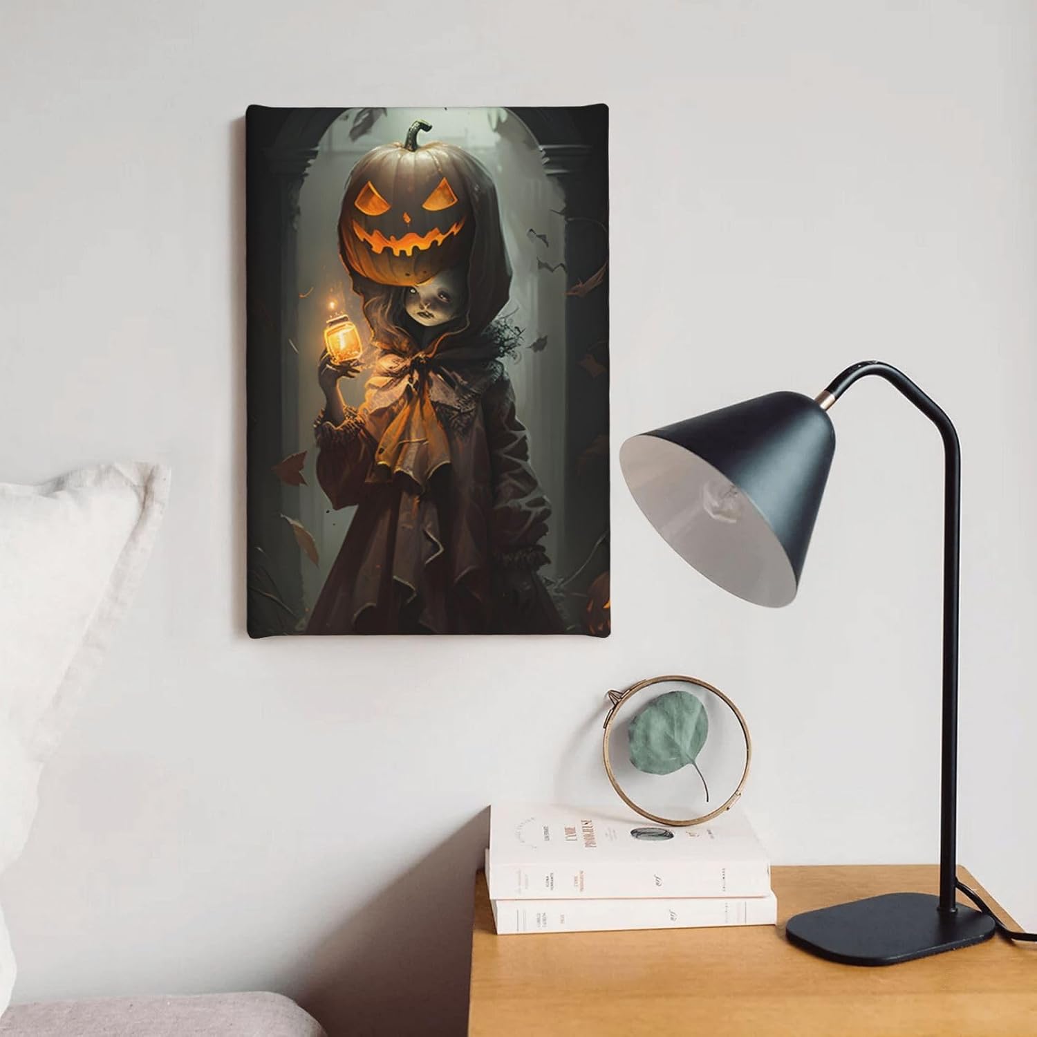 yvkew Lienzo decorativo para pared de Halloween, decoración del hogar, pinturas de arte abstracto, regalos, arte moderno, decoración para oficina,