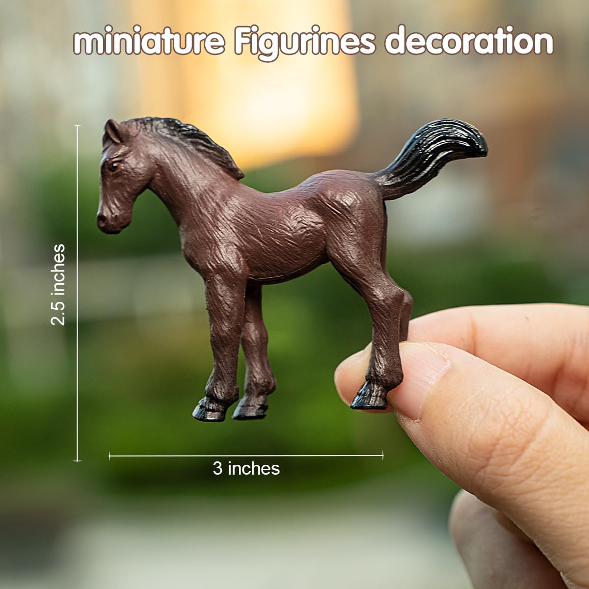 Mini figuras de animales de granja, juego de 9 figuras realistas de animales de granja, juego de figuras de aves de corral de plástico, incluye