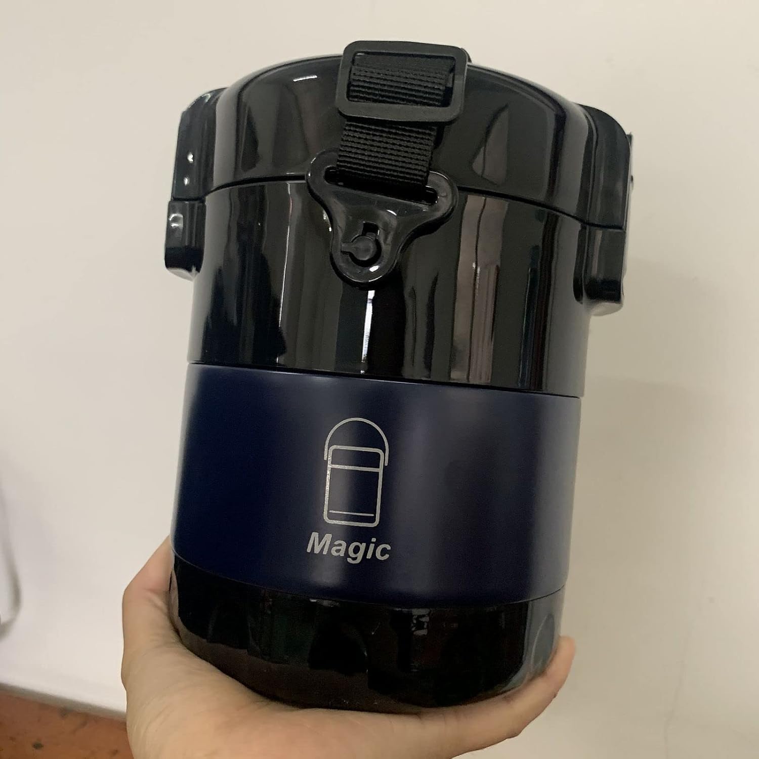Youngky Store – Lonchera apilable de acero inoxidable de 3 niveles, termos aislados a prueba de fugas, caja de embalaje de acero inoxidable al vacío