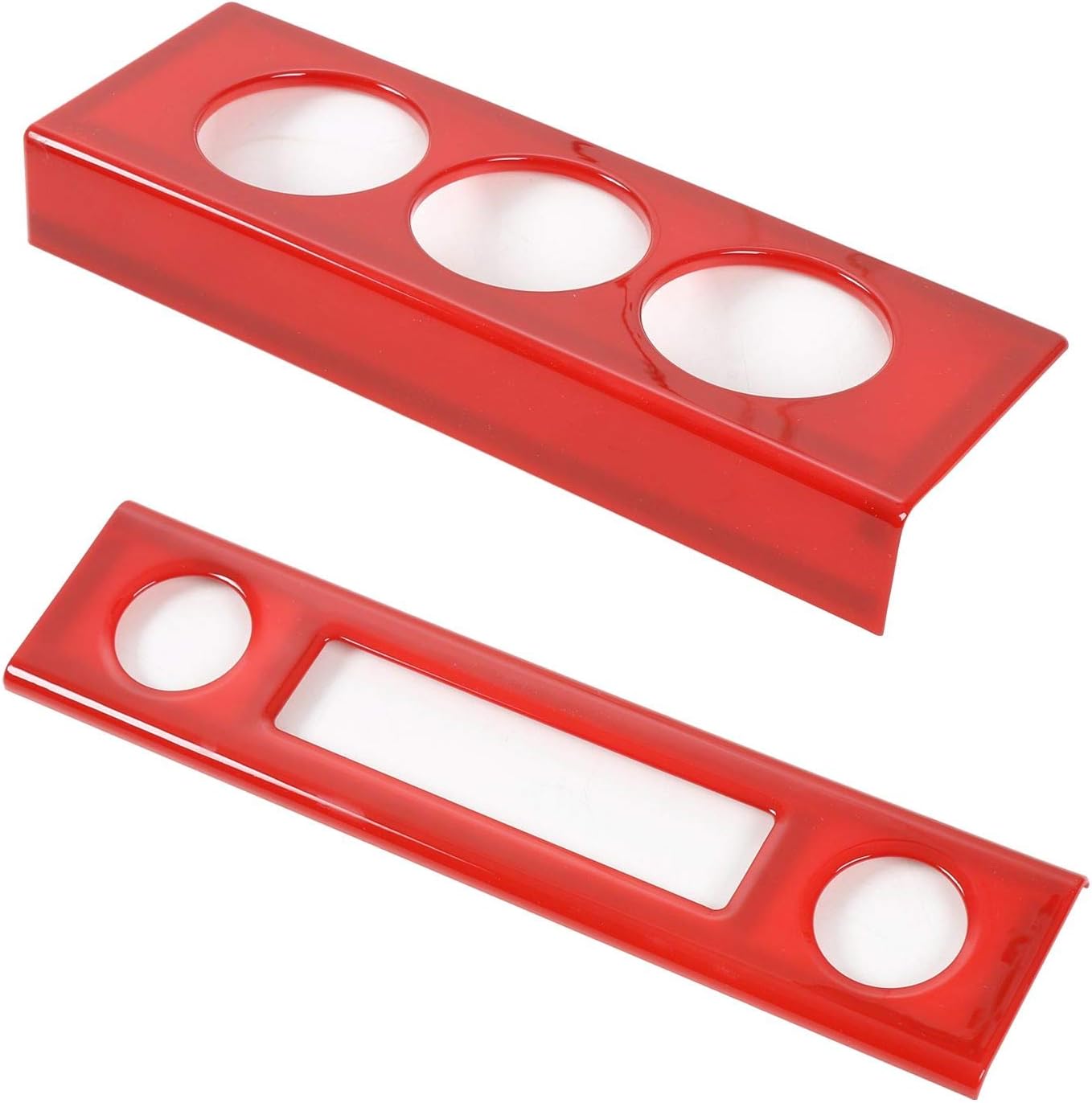 RT-TCZ para Wrangler JK Dashboard Trim Panel Decoración para Jeep Wrangler JK JKU 2007-2010 Accesorios interiores rojos 4 unids