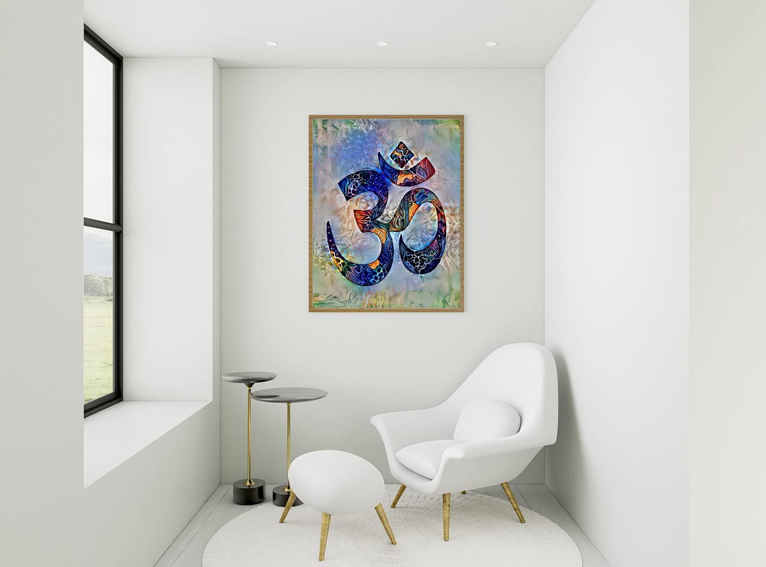 AUM Wall Art, OM Home Decor, zen art, Yoga Decor Yoga art print, Spiritual Art Wall Decor, Meditation Yoga Decor,Yoga gifts
