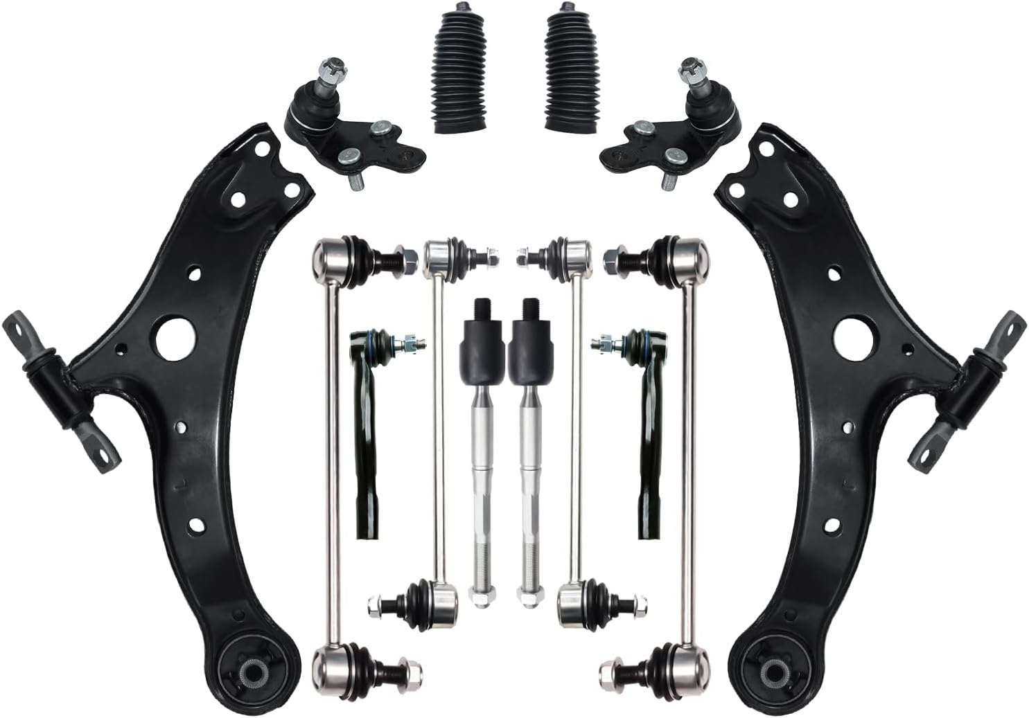 Kit de suspensión de brazo de control delantero inferior 2007-2011, barra estabilizadora de rótula, reemplazo de barra de acoplamiento para Toyota