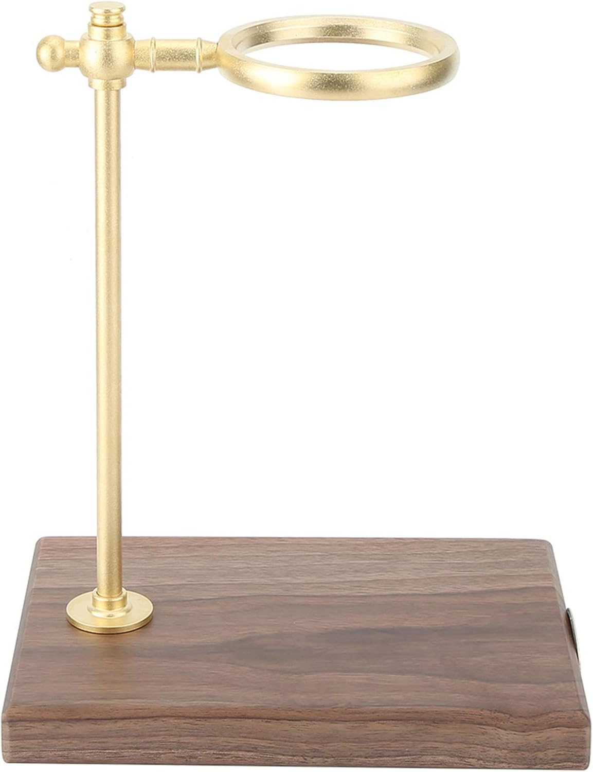 Almacenamiento de cocina para verter sobre el gotero de café, filtro de soporte de 25 × 18 × 8 de latón de madera para café