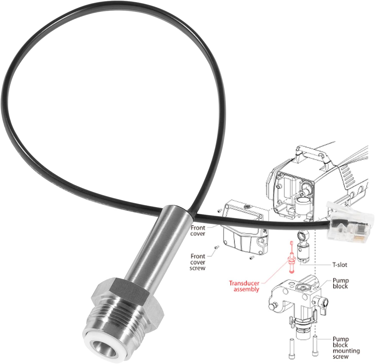 704492 Sensor de transductor de presión de rociador sin aire para Titan Impact 440 540 640 740 840 Series Pulverizador