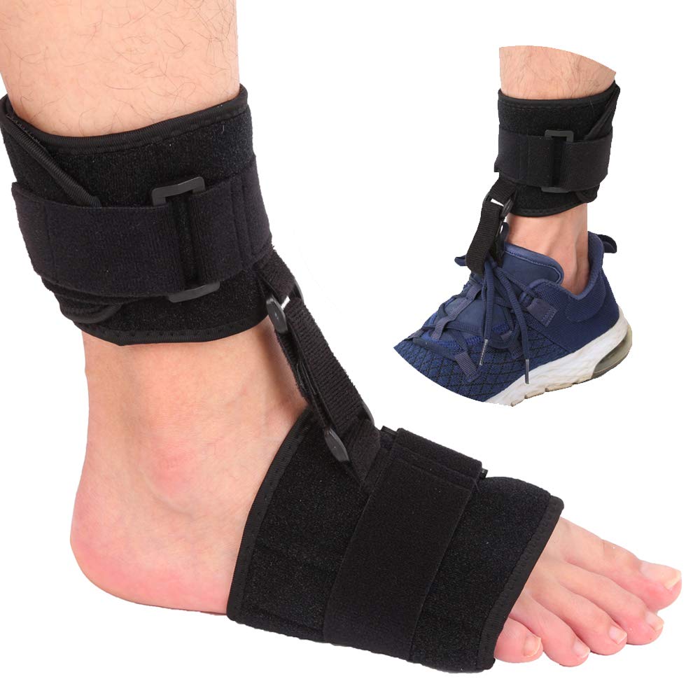 Soft AFO – Soporte para pie unisex para adultos, mejora la marcha al caminar, soporte de tobillo para ortesis de pie, alivio del dolor para tendón