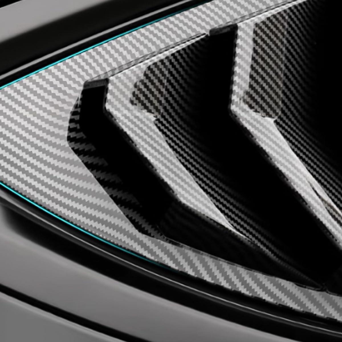 Para Kia K5 Optima 2016-2020 Accesorios exteriores deportivos para ventana lateral trasera de automóvil, rejillas de ventilación de aire, 2 piezas