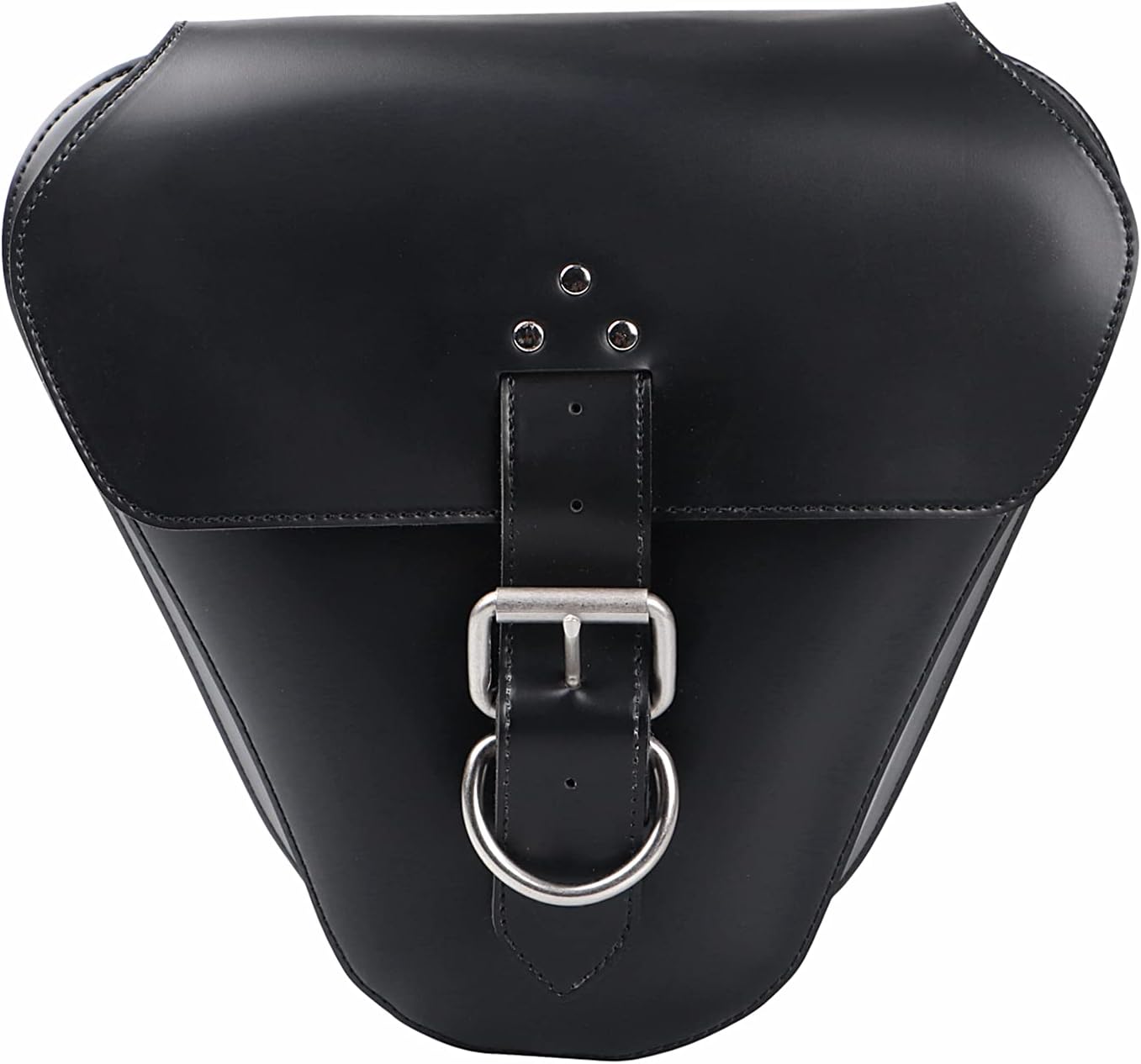 Motocicleta izquierda cuero bolsa alforja cubierta lateral para Triumph Bonneville Scrambler Street Twin Cup, negro