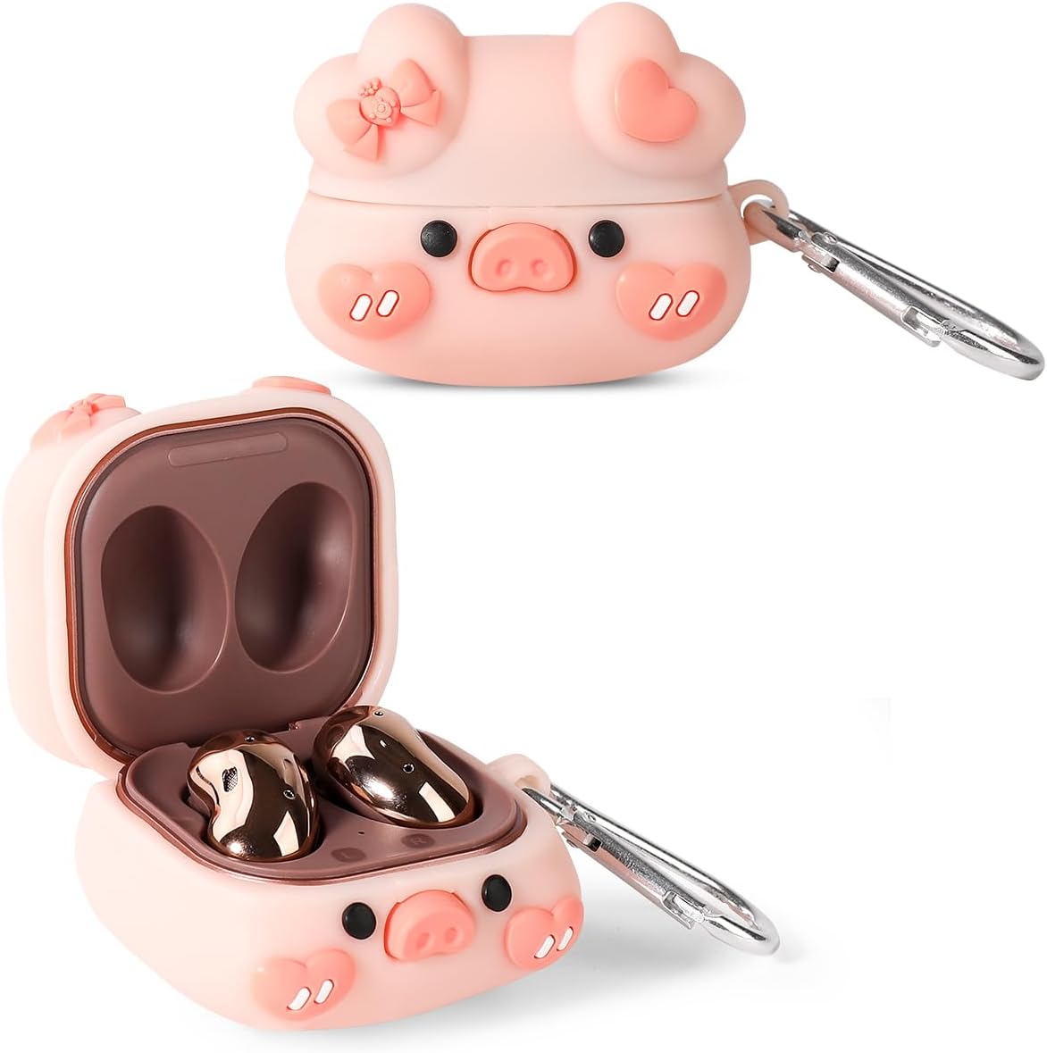 Compatible con Samsung Galaxy Buds2 Pro (2022), Galaxy Buds 2 (2021), Galaxy Buds Live (2020), Galaxy Buds Pro (2021), funda de carga de silicona