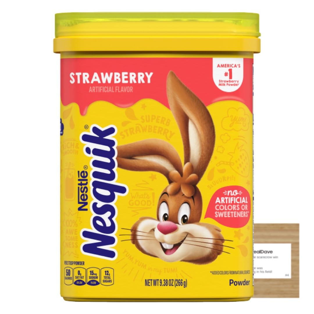 Nesquik – Leche de fresa en polvo con tarjeta Deal Dave