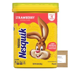 Nesquik – Leche de fresa en polvo con tarjeta Deal Dave Nesquik – Leche de fresa en polvo con tarjeta Deal Dave