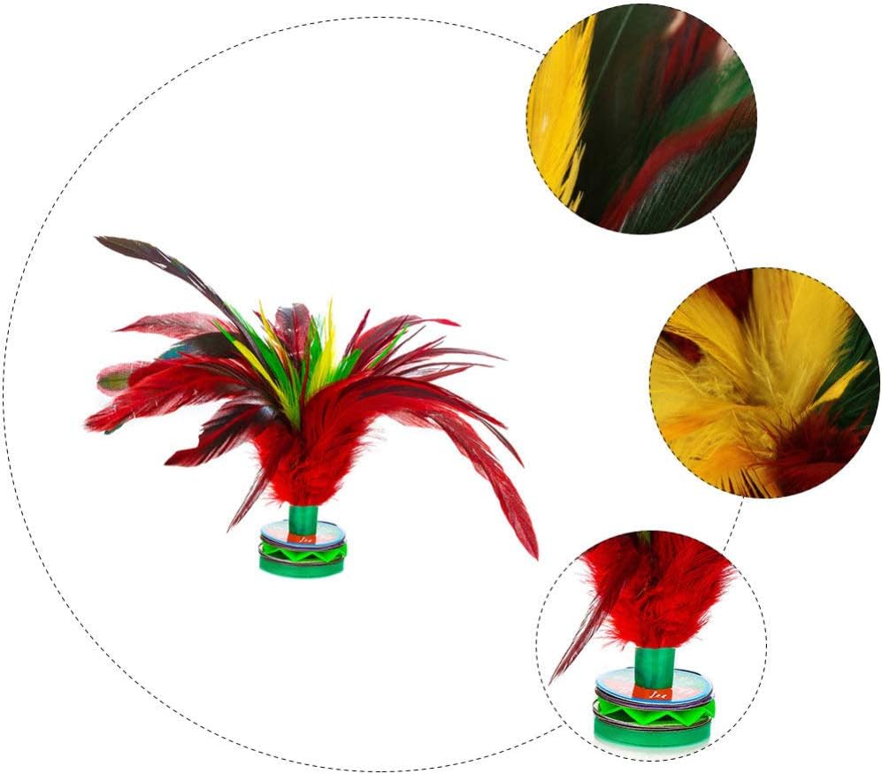 Alipis Jianzi Shuttlecock 4pcs Volante o Birdies Soft Kick Volante Chino Jianzi Pie Deportes al aire libre Juego de juguete Volante