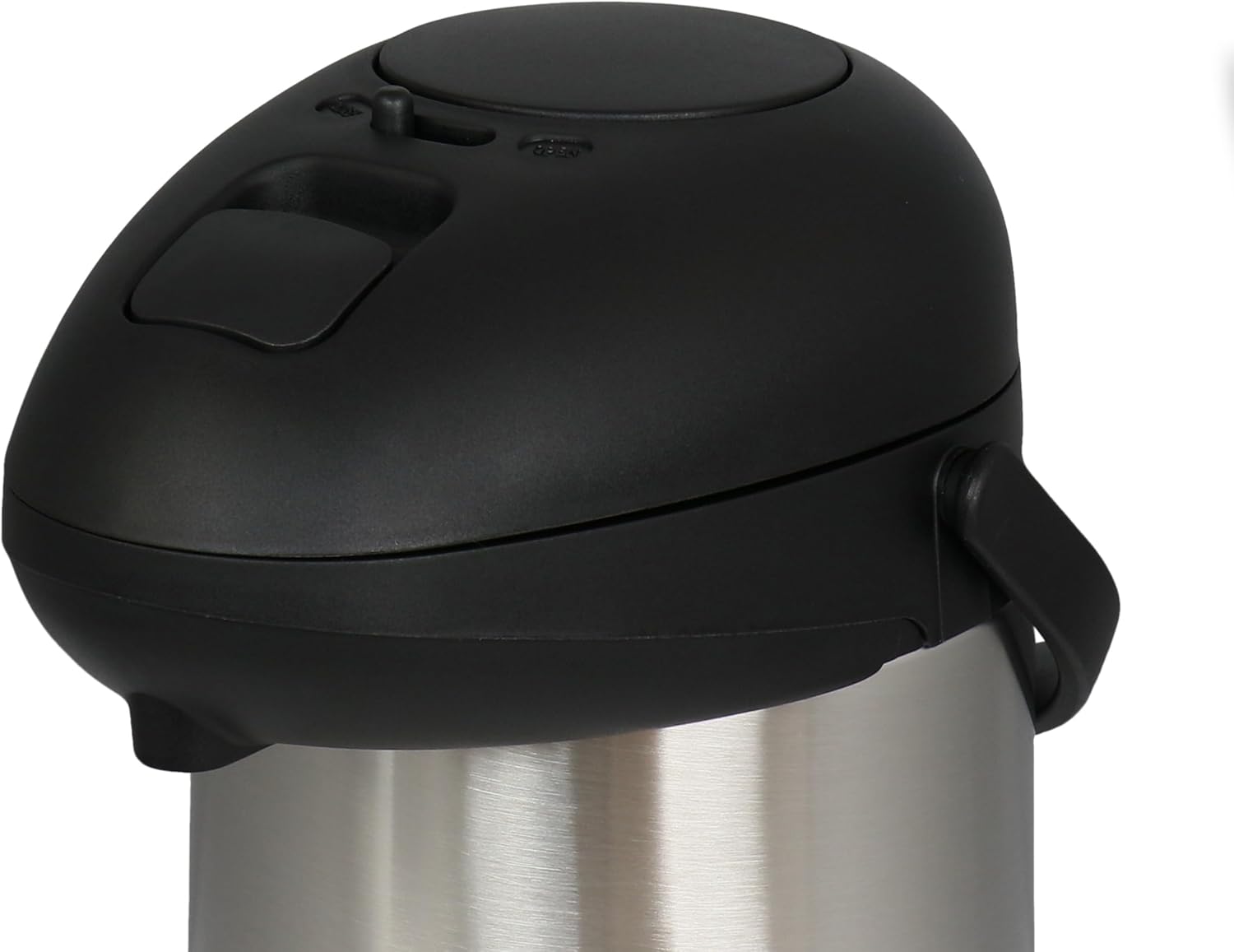 MegaChef 3 litros de acero inoxidable vacío cuerpo bomba tapa aire olla