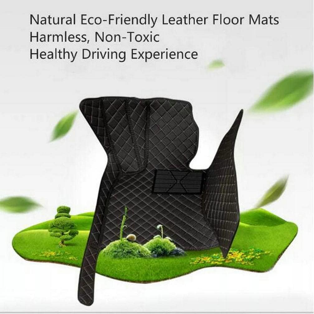 Alfombrillas de cuero personalizadas impermeables para el 99 % de los sedán, SUV, automóvil deportivo, negro, beige, almohadillas de vehículo para