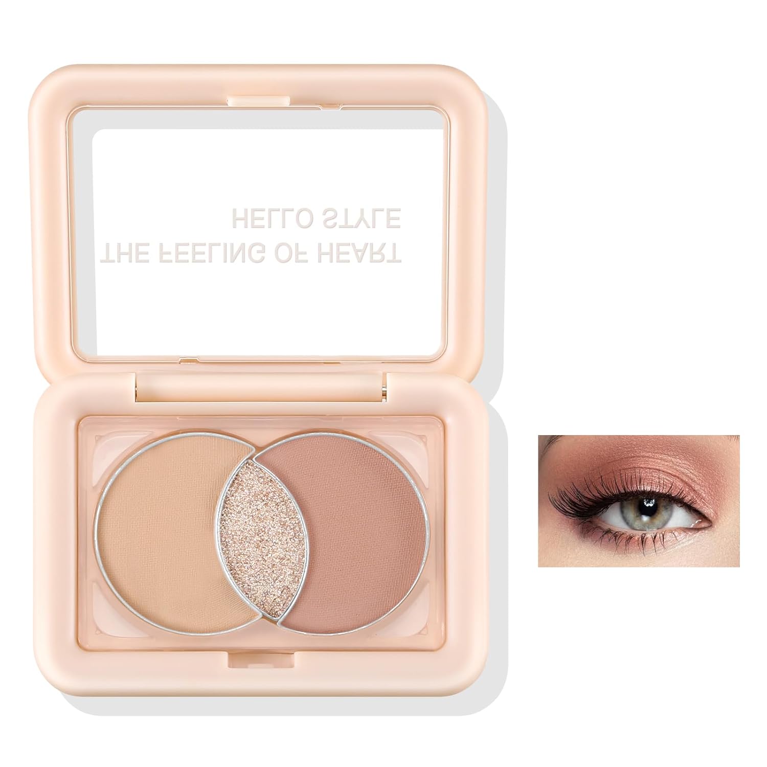 Boobeen Paleta de sombras de ojos, ultra pigmentada, mate, brillo y brillo, paleta de sombra de ojos en polvo mezclable de larga duración