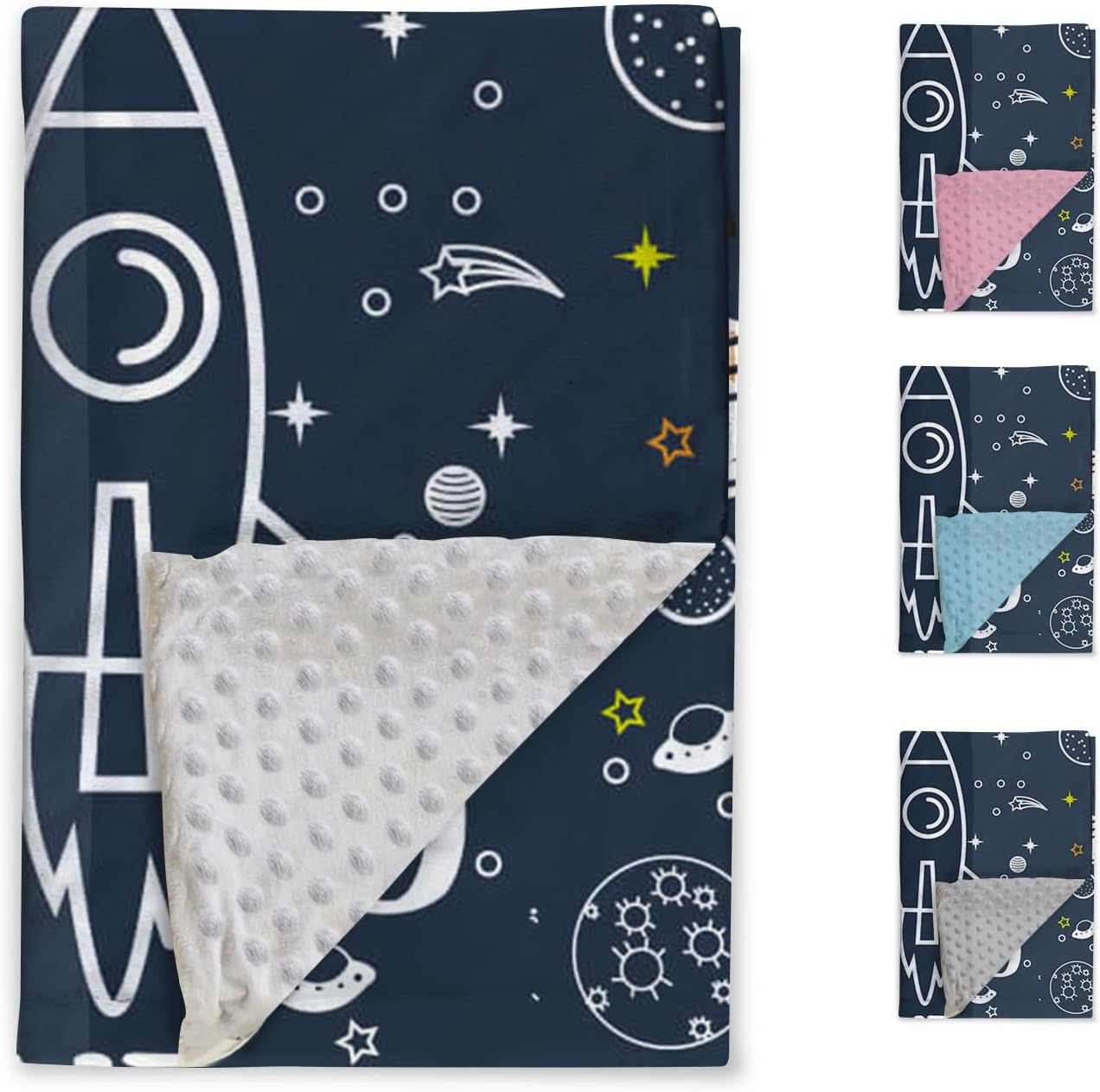 Manta de bebé personalizada para niños, manta de bebé personalizada con nombre, franela suave con respaldo de puntos de doble capa, manta de