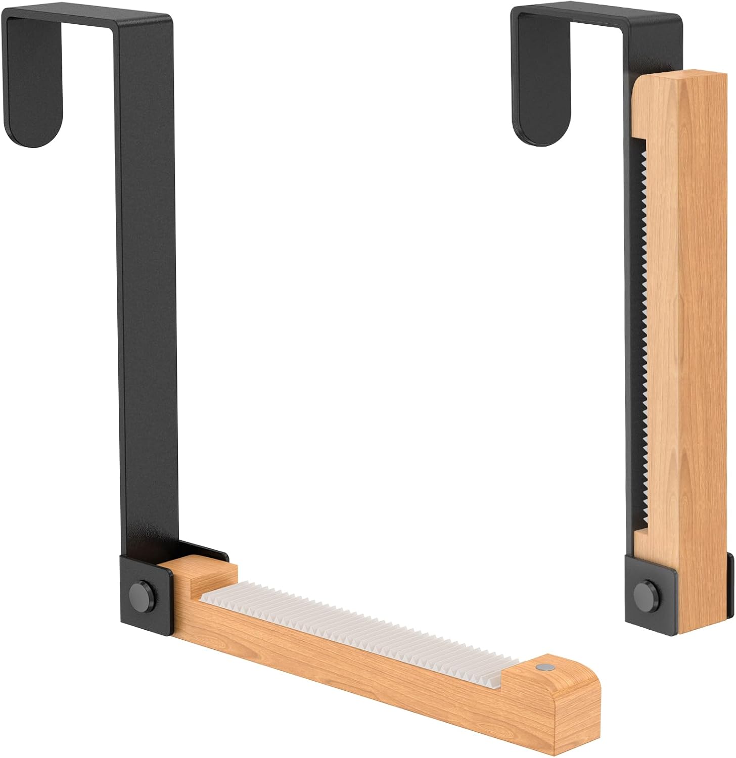 Gancho de puerta plegable, ganchos plegables de madera, ganchos para colgar sobre la puerta, ahorran espacio, perfectos para secar ropa, colgar