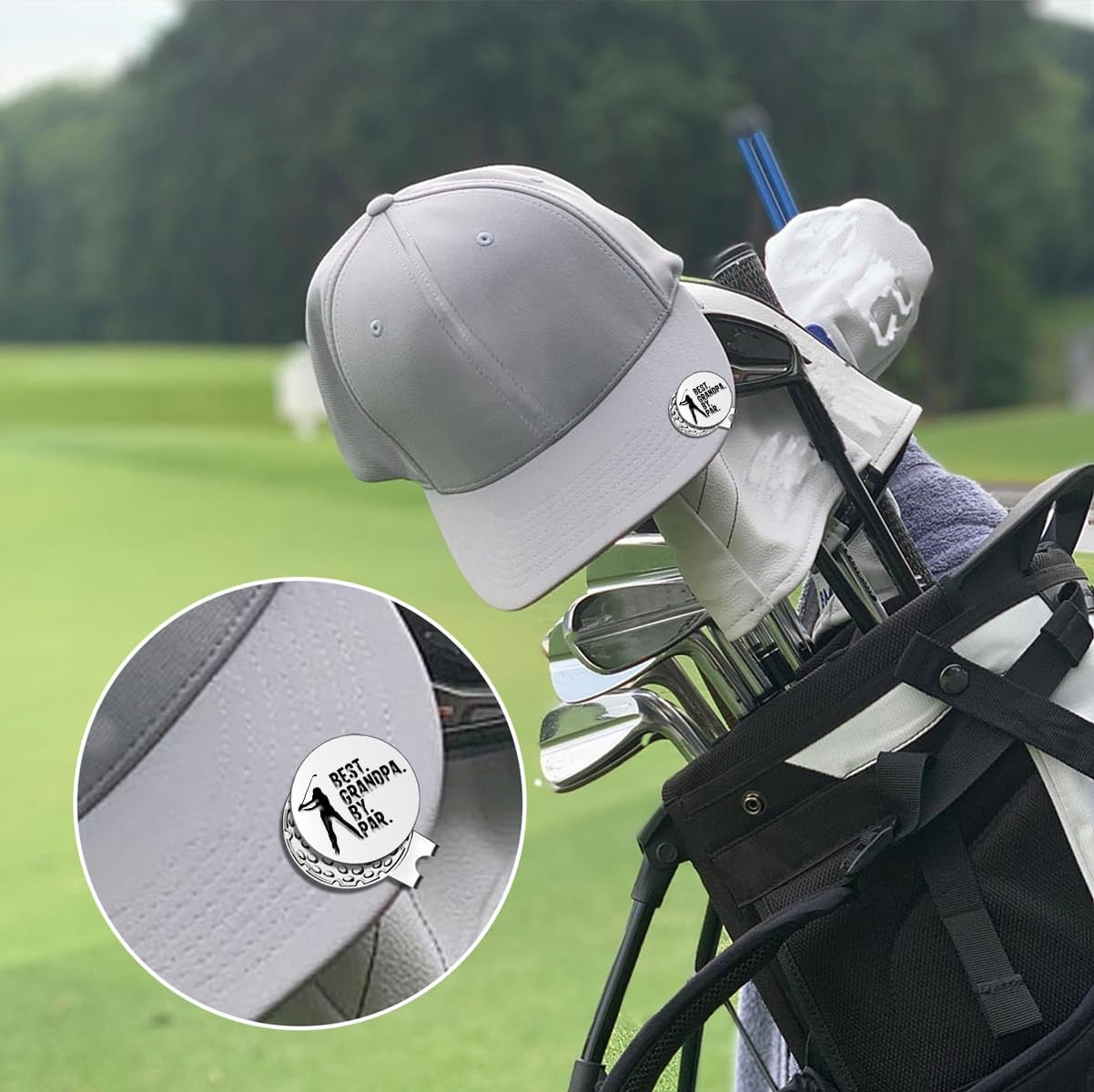 Best Dad by Par Golf Ball Markers, Men’s Golf Accessories, Birthday Retirement Golf Gifts for Dad Husband Grandpa