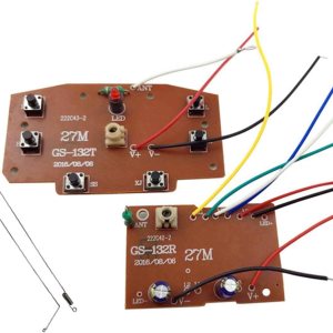 Yiju Juego de 2 módulos de placa receptora, circuito de 27 MHz, piezas de actualización de PCB, control remoto de 6 canales para vehículos de Yiju Juego de 2 módulos de placa receptora, circuito de 27 MHz, piezas de actualización de PCB, control remoto de 6 canales para vehículos de