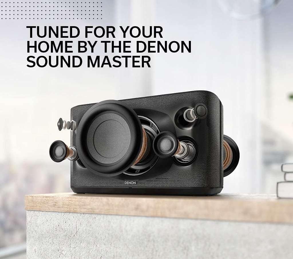 Denon Home 350 – Altavoz inalámbrico (modelo 2020)  HEOS integrado, Alexa integrado, AirPlay 2 y Bluetooth  Diseño compacto  Blanco