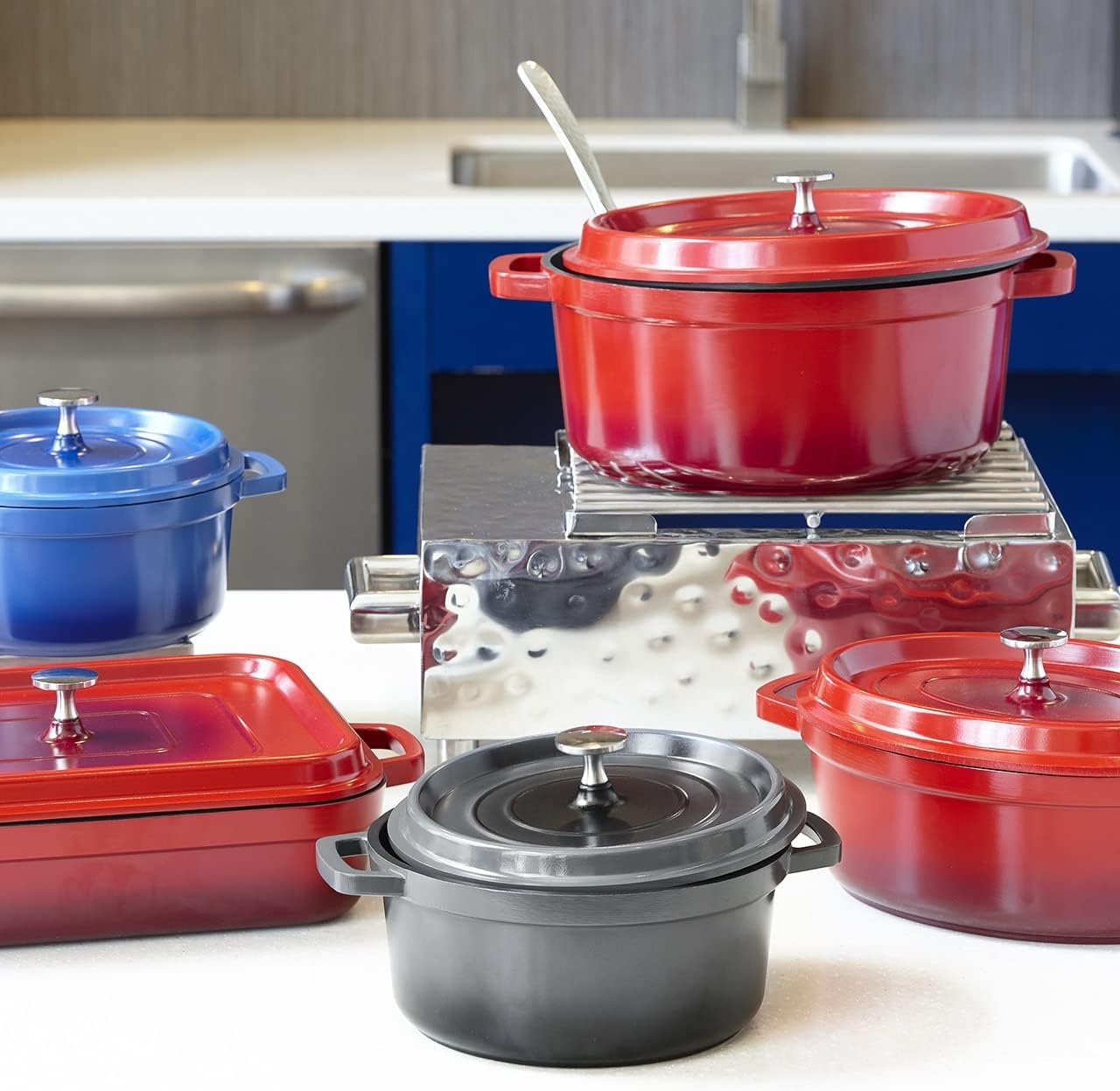 Heiss – Horno holandés ligero de aluminio fundido