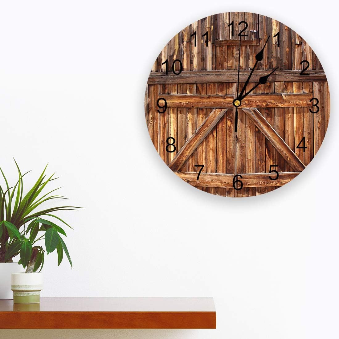 Reloj de pared silencioso sin tictac decorativo para cocina, dormitorio, baño, oficina, sala de estar, cuarto de lavado, hogar, funciona con pilas,