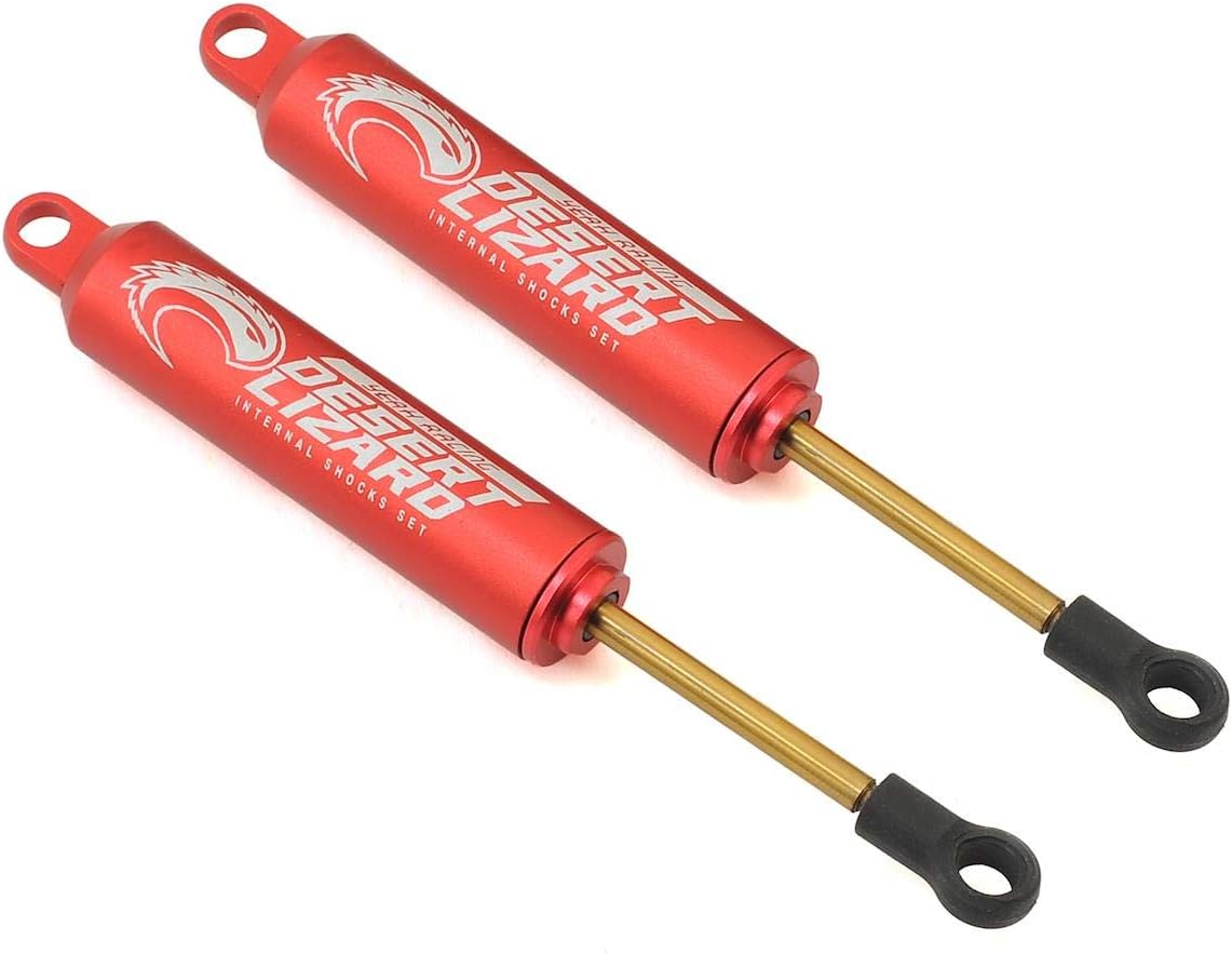 Yeah Racing Par de choque interno de dos etapas del lagarto del desierto de 328.1 ft m rojo para la correa eslabonada