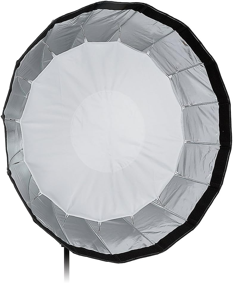 Fotodiox EZ-Pro – Caja de luz parabólica profunda de 36 pulgadas (35.4 in) – Caja de luz plegable rápida con anillo Elinchrom Speedring para