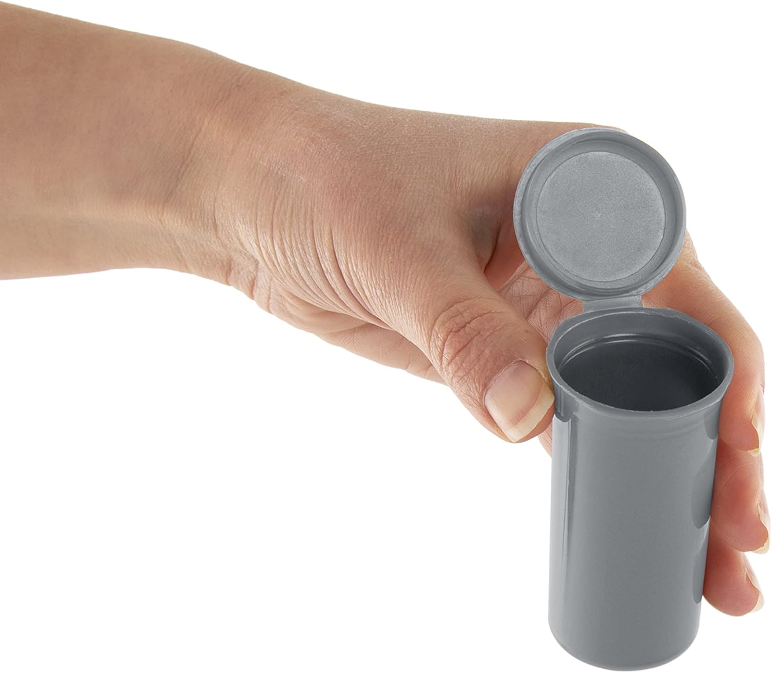 Botellas Pop Top Dram (plateado) – 13 Dram – 315 por caja – (2.75 pulgadas de profundidad x 1.26 pulgadas de ancho) – Suministros de embalaje –