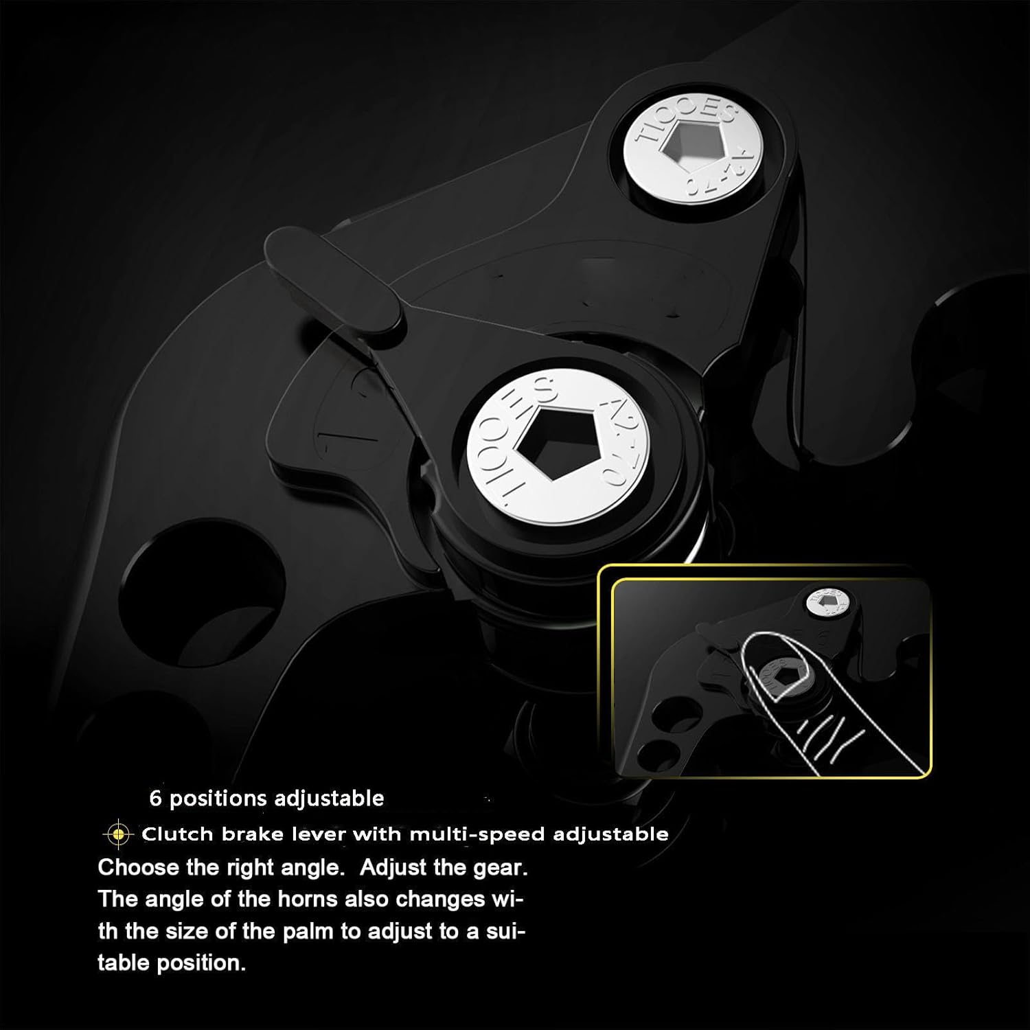 Palanca de embrague de motocicleta y freno para K-AWASAKI KLZ 1000 Versys 1000 2015-2018 motocicleta ajustable plegable extensible freno embrague