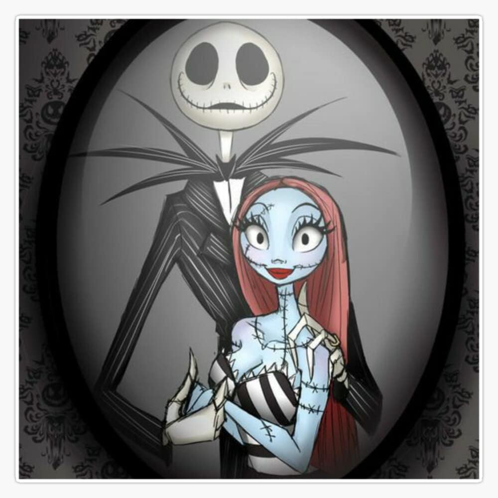 Jack and Sally – Adhesivo adhesivo impermeable para parachoques, 5 pulgadas