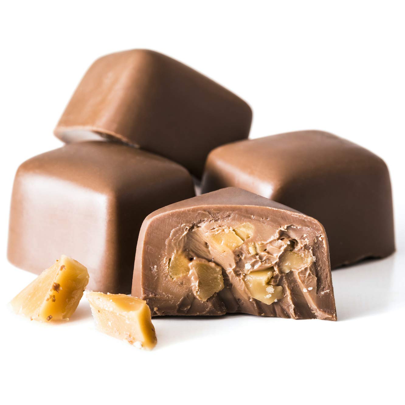 Utah Truffles – Caramelo de chocolate con leche belga envuelto individualmente, naturalmente sin gluten, trufa natural cremosa y suave, 16 onzas,