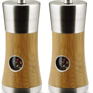 OUSIKA Molinillo de pimienta, molinillo de sal, molinillo de madera de sal y pimienta, molinillo manual, grosor ajustable para barbacoa, botella de OUSIKA Molinillo de pimienta, molinillo de sal, molinillo de madera de sal y pimienta, molinillo manual, grosor ajustable para barbacoa, botella de