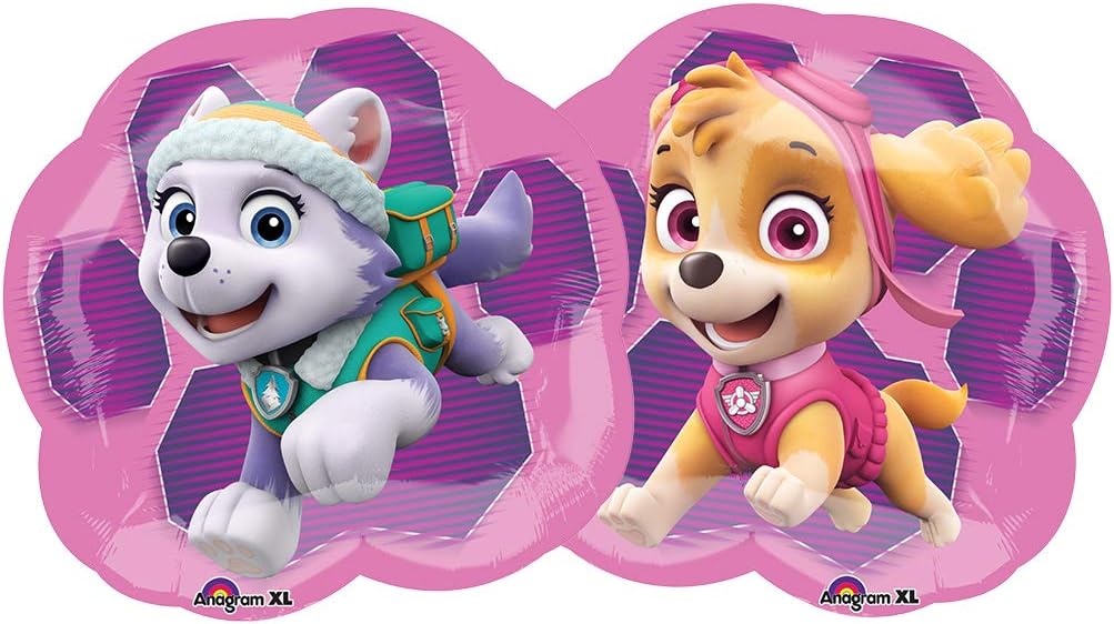 Suministros de fiesta de rescate en patrulla de Paw Girl Pups – Decoraciones de ramo de globos para el primer cumpleaños