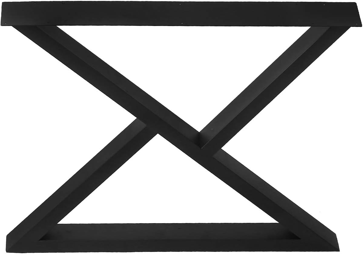 MBQQ 2 patas de muebles rústicas con forma de triángulo, patas de escritorio de metal resistente, patas de mesa de comedor, patas de banco de hierro