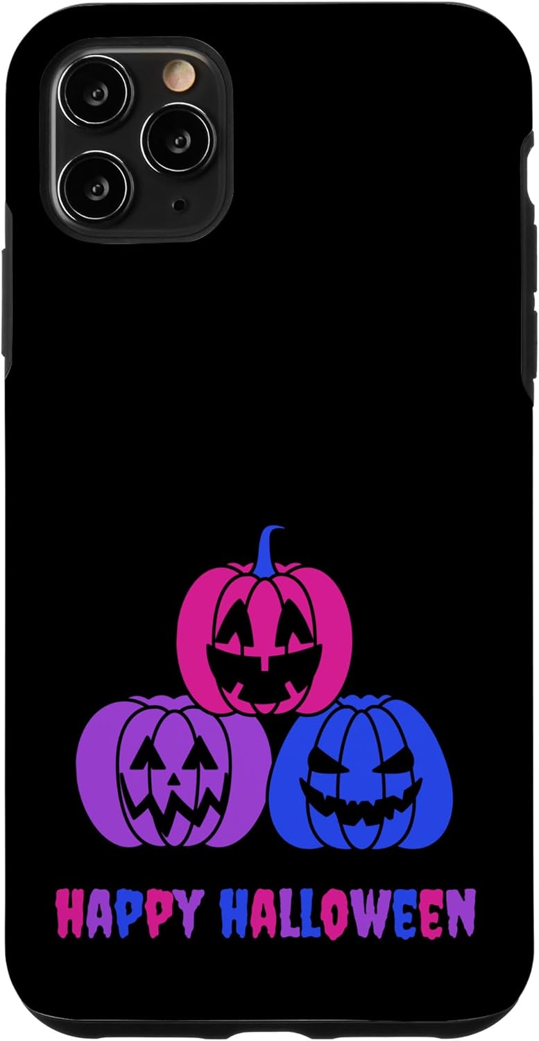iPhone 11 Pro Max Bisexual Pride Halloween Spooky LGBTQ Bi Sutil Funda LGBT