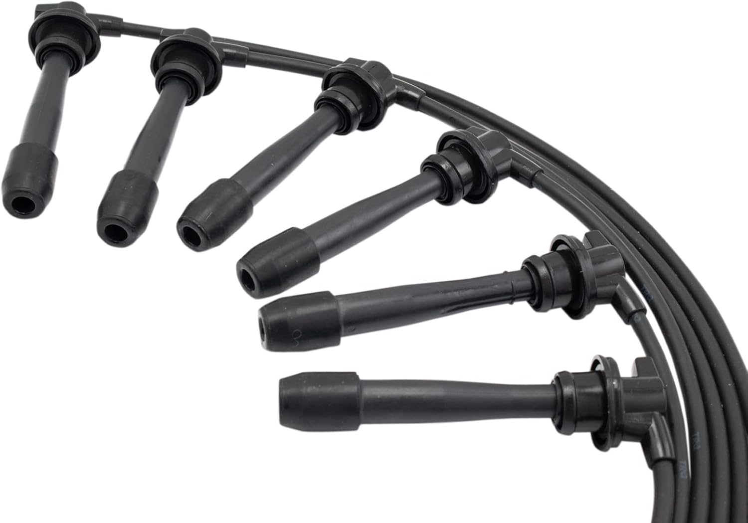 TRQ Juego de cables de bujía de encendido del motor compatible con Hyundai Tucson Kia Sportage 2.7L Nrew