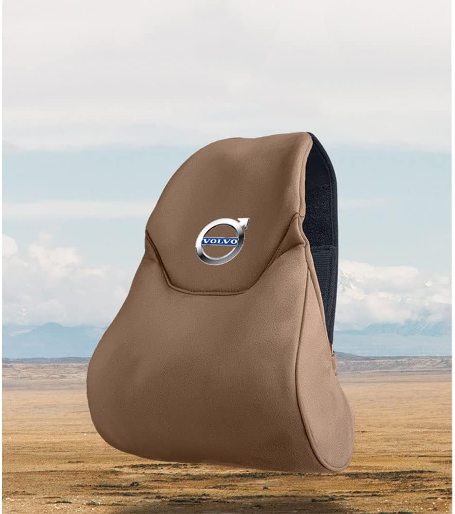 1 almohada de cuello para asiento de automóvil para Volvo XC60 XC90 XC40 S90 S60L para asiento de automóvil, protege el cuello y vértebra, cojín de