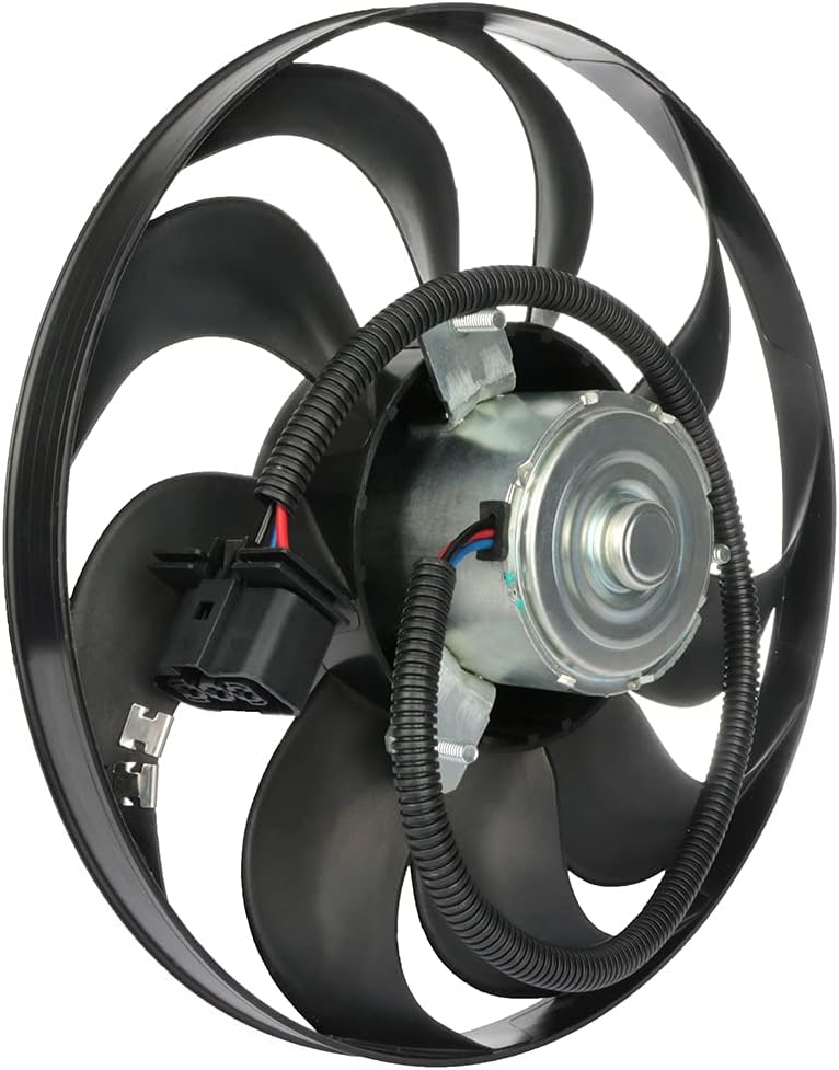 SCITOO 6QD959455C AC Conjunto de ventilador de refrigeración del motor del condensador apto para 2000-2006 TT 2000-2006 TT Quattro 1999-2006 para