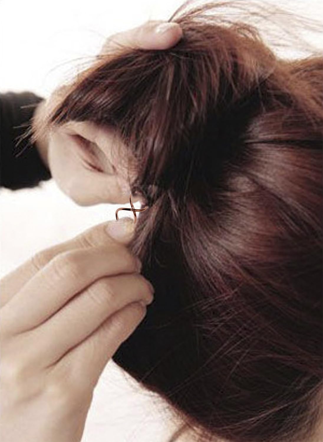 Horquillas de pelo en espiral de 2.36 pulgadas, puntas redondeadas en espiral, alfileres de cabello rubio, tornillos giratorios para mujeres y