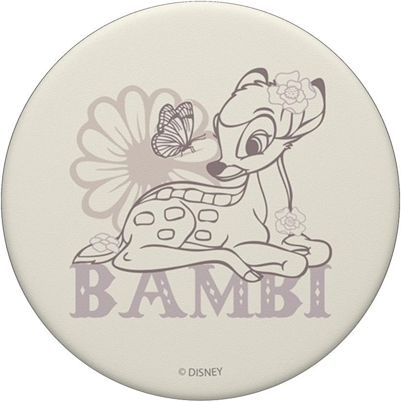 Disney Bambi Simple Flower Portrait PopSockets PopGrip agarre intercambiable para teléfonos y tabletas