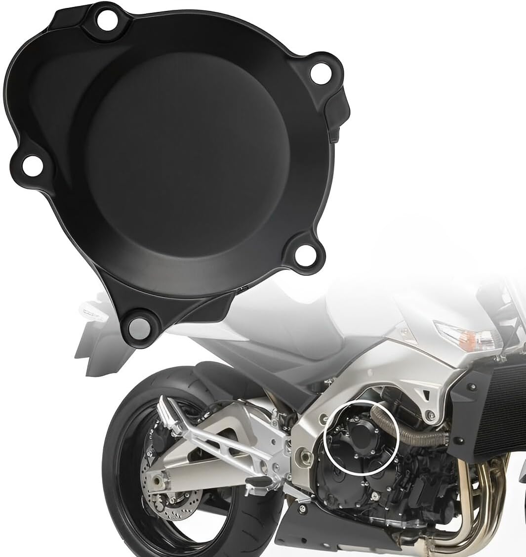 Cubierta del estator del cárter del motor para Suzuki GSXR600 1996-2005, GSXR750 1997-2005, GSR400 GSR600 2005-2010 (Suzuki GSXR-5)