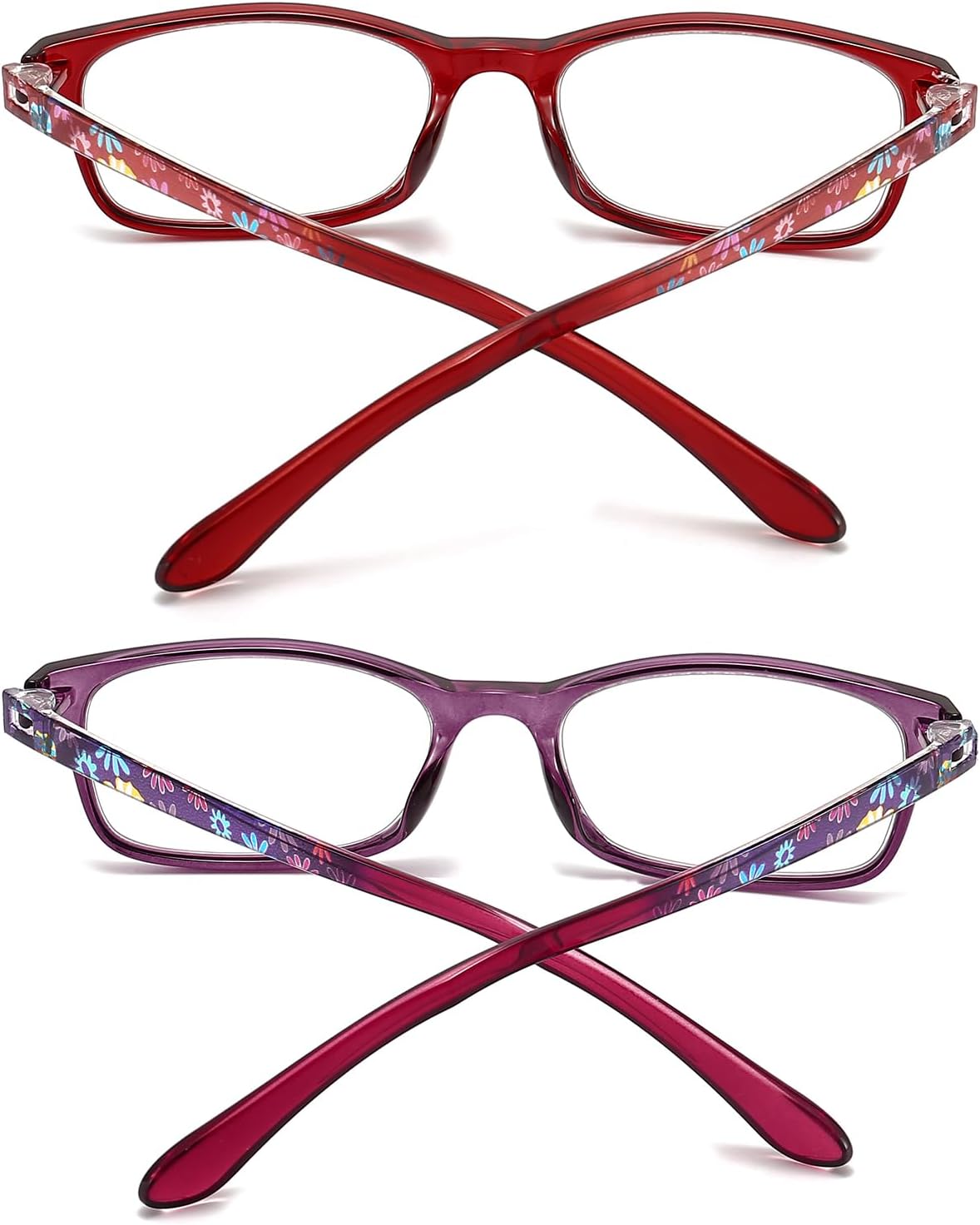 RaoOG Lentes de lectura para mujer, con bloqueo de luz azul, lectores de computadora, lentes flexibles antifatiga oculardeslumbramientoUV