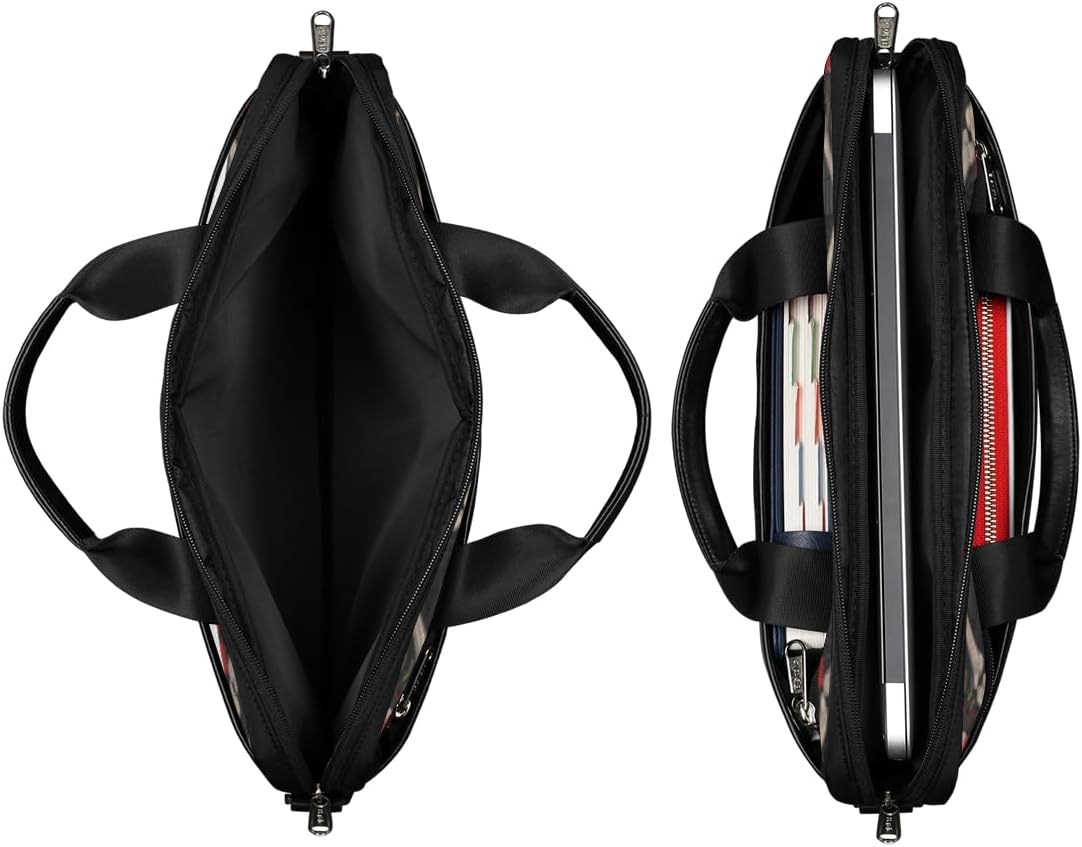 Bolsa para laptop con diseño de calavera y rosa negra para mujeres y hombres, funda impermeable para laptop con correa para el hombro, maletín de