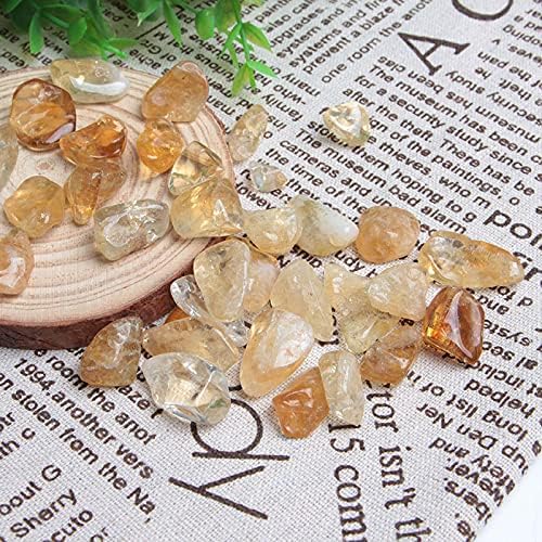 Acxico Cristales de piedras preciosas de cuarzo citrino de 3.53 oz 28-45 Piedras Gemas de piedras
