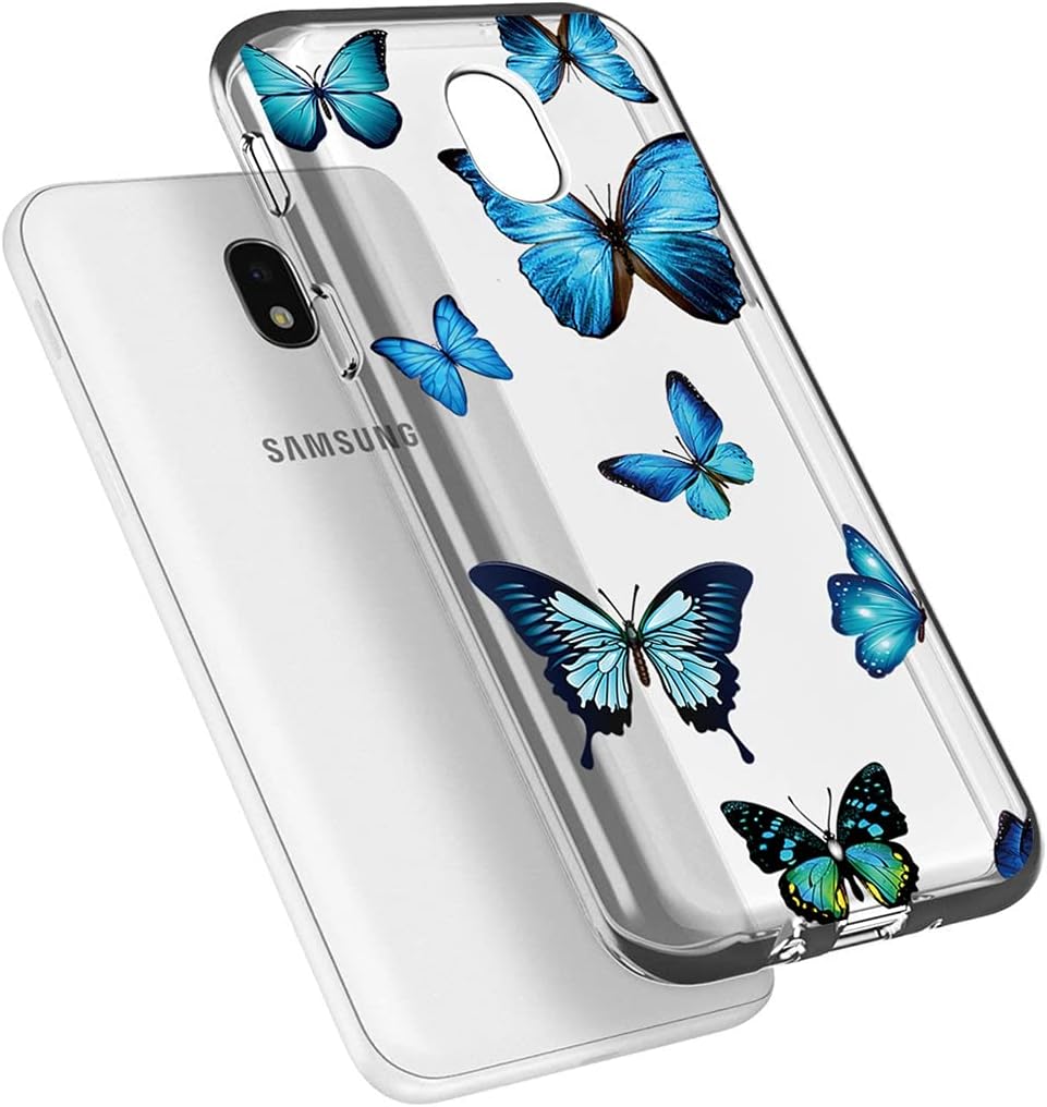 Vokuha Funda protectora para Samsung Galaxy J7 RefineJ7 2018J7 StarJ7V 2nd GenJ7 AeroJ7 Top Case para niñas, patrón delgado claro suave TPU goma