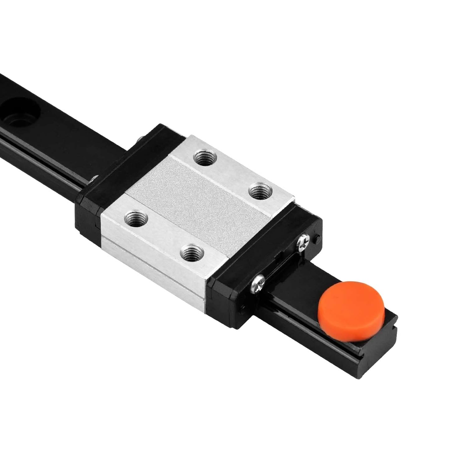 Guía de riel deslizante lineal MGN9 de 9.843 in con un bloque de carro MGN9C para impresora 3D y máquina CNC, negro (MGN9C, 9.843 in)