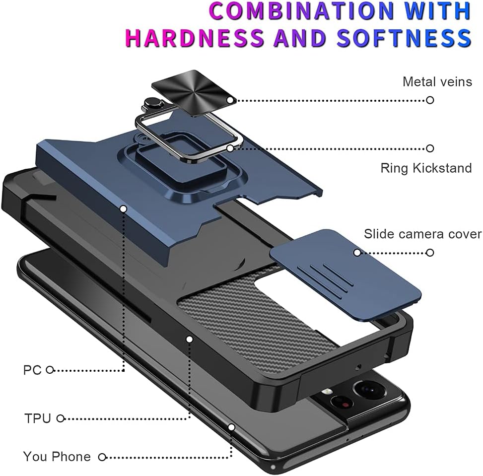 NKECXKJ Funda para teléfono con protector de pantalla para Google Pixel 6, soporte para tarjetas, soporte de soporte, resistente, delgada, a prueba